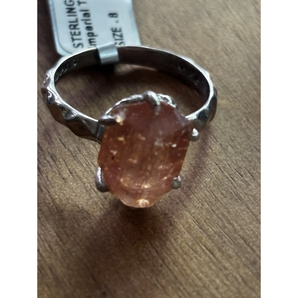 Starborn Imperial Topaz  925 Sterling Silver Ring Size 8